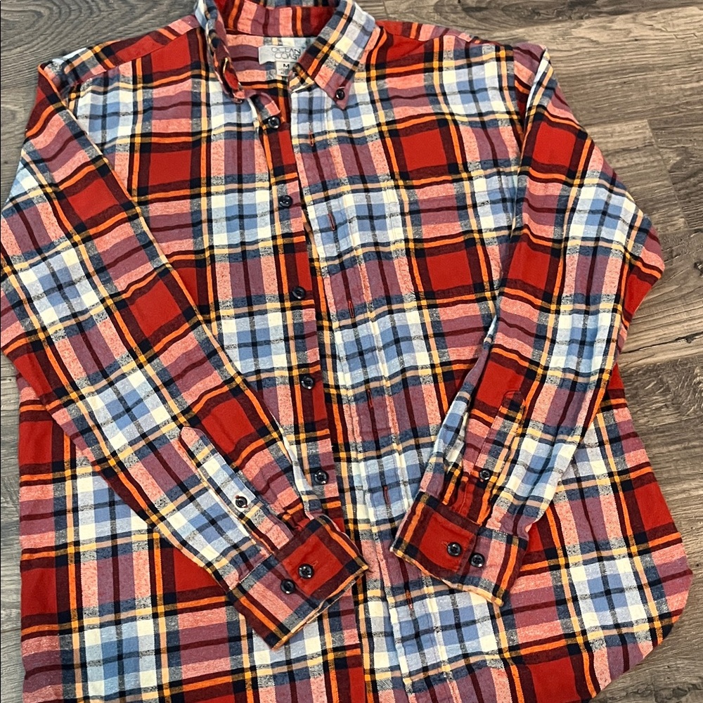 Buckle Men's Red Plaid Shirt